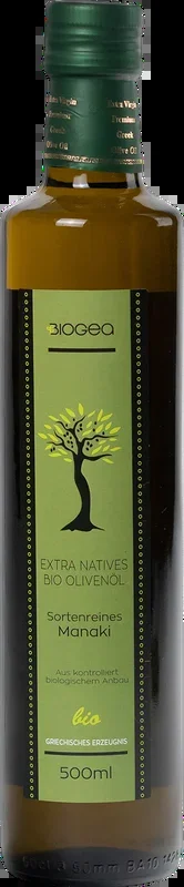 Biogea – Extra Natives Bio Olivenöl Manaki (Frische Ernte November 2024)