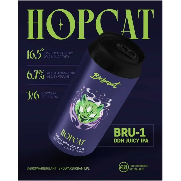 Birbant HOPCAT BRU-1 DDH Saftiges IPA