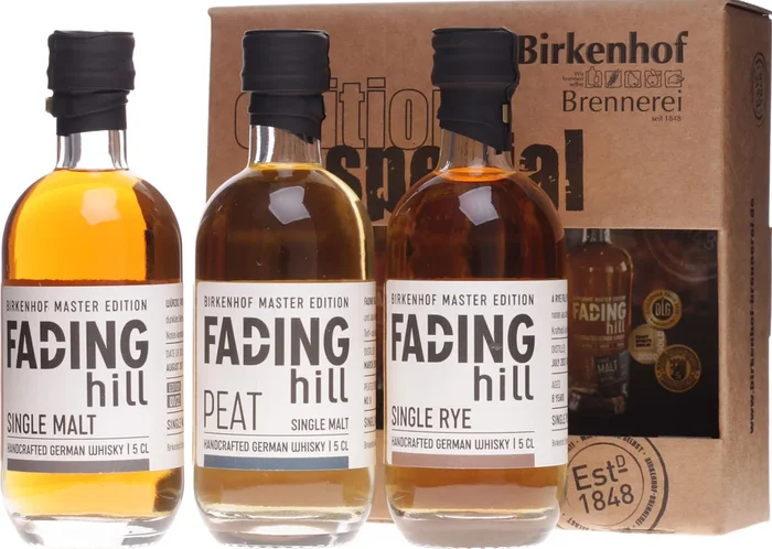 Birkenhof Fading Hill Whisky Probierset 3 x 0,05 Liter 45,67 % Vol.