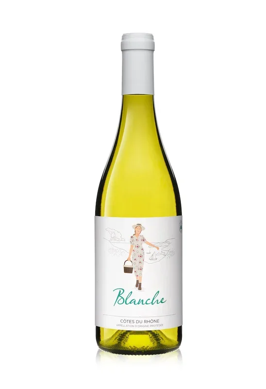 Blanche Weißwein 2020, Cotes du Rhone AOP. La Belle Collection. Frankreich. 0,75 l