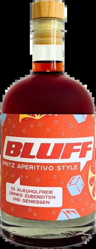 BLUFF Spritz Aperitivo Sirup (Wasser + Sirup = alkoholfreier Aperitif) – bis zu 25 Drinks je Sirup Flasche