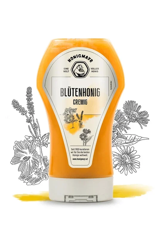 Blütenhonig cremig Spender 350g Honigmayr Honigmanufaktur | Karadar…