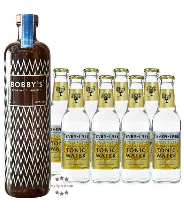Bobby’s Dry Gin & 8 x Fever-Tree Indian Tonic Water