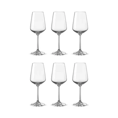 Bohemia Crystal Glass Sandra Wine 25cl, 6er-Set