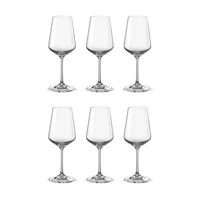 Bohemia Crystal Glass Sandra Wine 35cl, 6er-Set