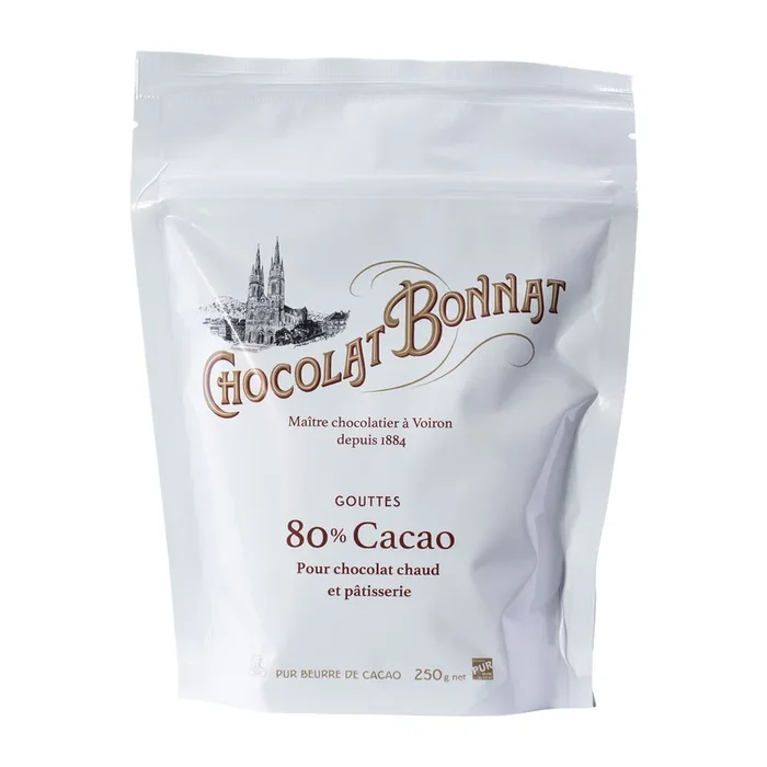 Bonnat | Trinkschokolade 80% | Kakao Tropfen | 250g