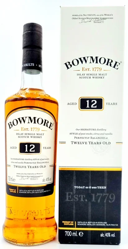 Bowmore 12 Years Old 40% vol. Islay Single Malt 0,7 l