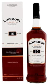 Bowmore Bowmore 10YO Dark & Intense Malt Whisky 1,0L Gift Box