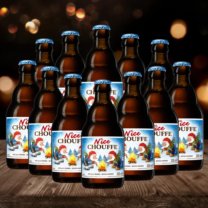 Brasserie d’Achouffe N’ice Belgian Dark Beer 330ml Bottles – 10.0% ABV (12 Pack)