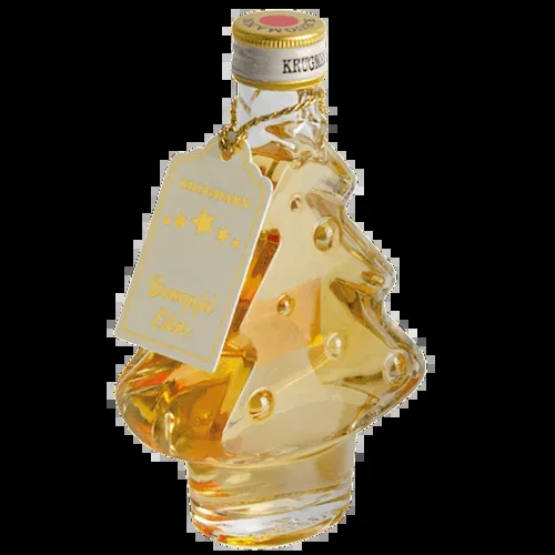 Bratapfel Likör in der Weihnachtsbaumflasche