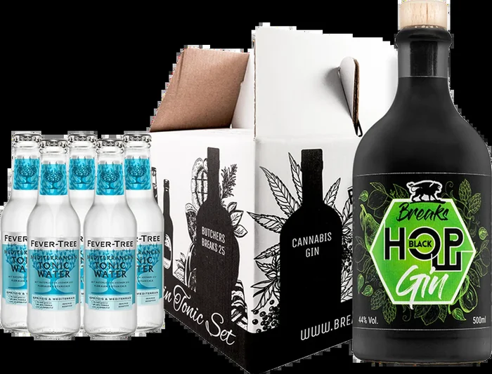 Breaks Black Hop(e) Gourmet Set (1x Hop Gin + 5x Fever Tree Mediterranean Tonic Water)
