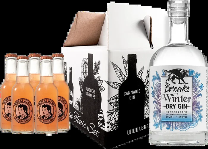 Breaks Gourmet Set Winter Gin (1x Winter Gin + 5x Thomas Henry Pink Grapefruit)