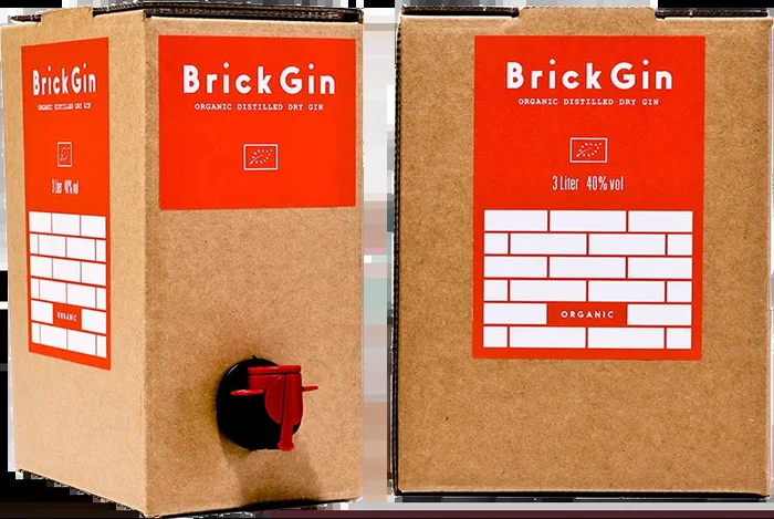 Brick Gin Bag in Box – Organic Dry Gin