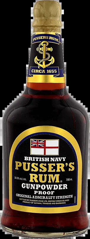 British Navy Pusser’s Rum Gunpowder Proof