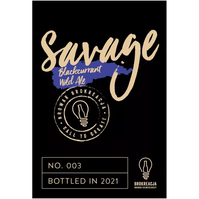 Brocreative SAVAGE 003 – Schwarze Johannisbeere Wild Ale