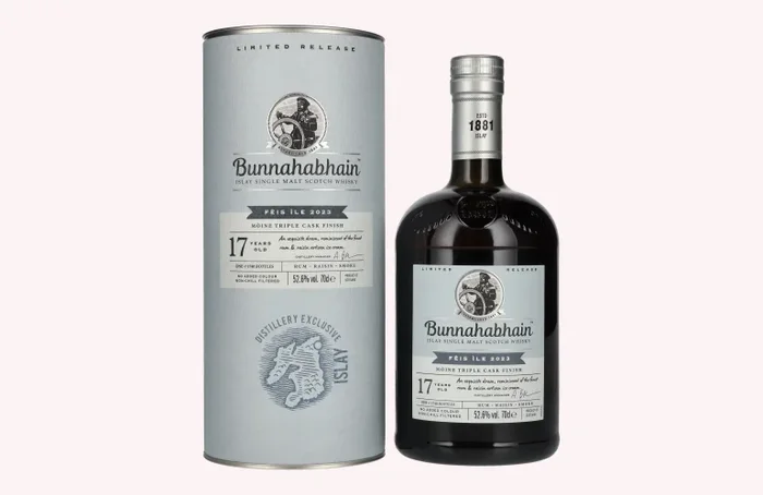 Bunnahabhain 17 Years Old MÒINE TRIPLE CASK Limited Release Fèis Ìle 2023 52,6% Vol. 0,7l in Geschenkbox