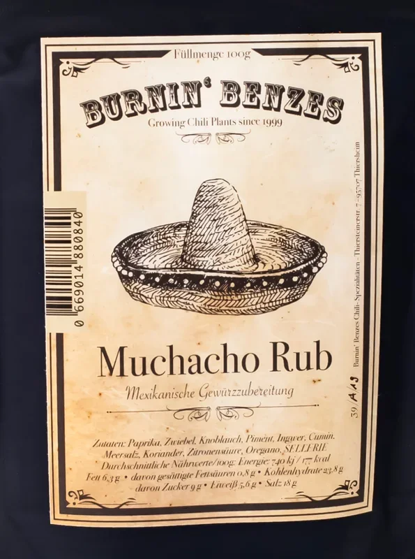 Burnin‘ Benzes Muchacho Rub – spice mix