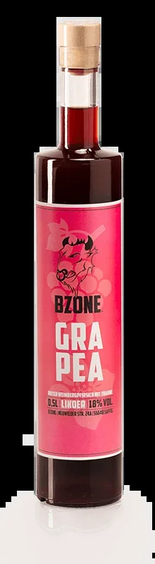 Bzone Grapea – Roter Weinbergpfirsichlikör mit Traube