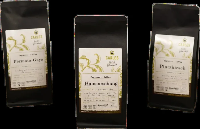 Carles Bio Espresso Entdecker Set Kräftig (2x Espresso Blend + 1x Espresso Arabica)