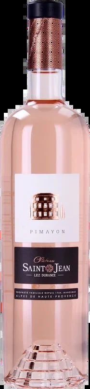 Château Saint Jean Lez Durance Rosé Pimayon 2024 AOP Alpes de Hautes Provence Bio, 0,75 l