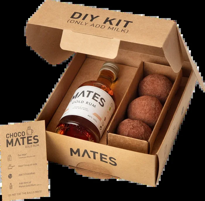 Choco Mates Set (1x Rum + 3x Kakaobälle)