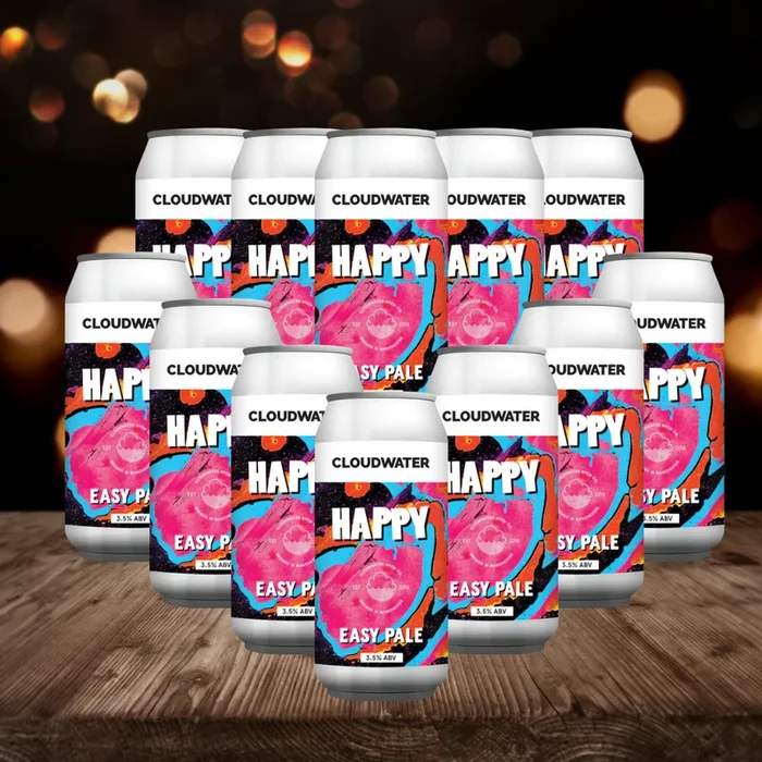 Cloudwater Happy Easy Pale Ale 440ml Cans – 3.4% ABV (12 Pack) – BBE November 2025