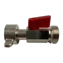 CO2 Absperrhahn für Edelstahl-Drucktank