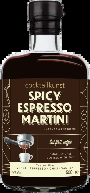 Cocktail art Spicy Espresso Martini – Bottled Cocktail