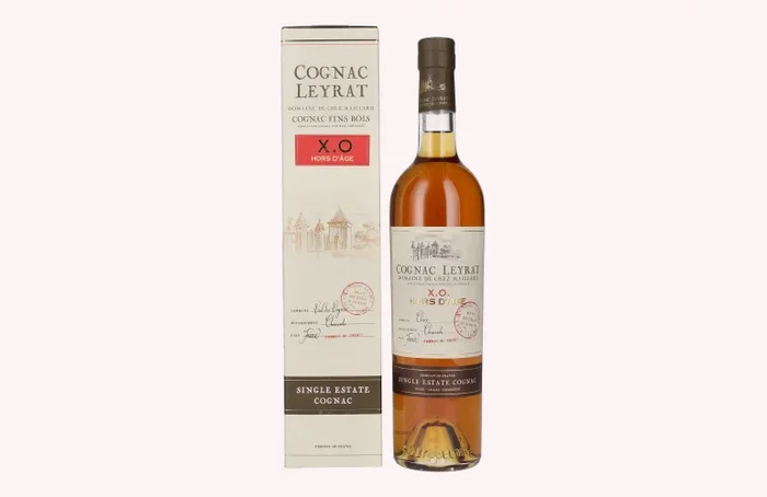 Cognac Leyrat X.O. Hors D’Âge Single Estate Cognac 40% Vol. 0,7l in Geschenkbox