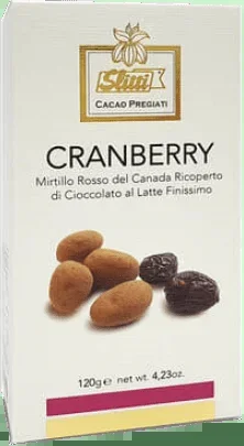 Cranberries umhüllt von feinster Milchschokolade Slitti