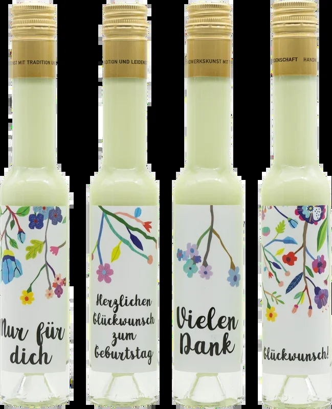 Deheck liqueur gift set flower series (4x pistachio liqueur)
