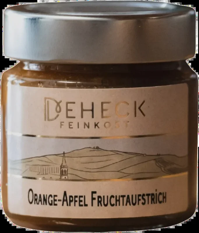 Deheck Manufaktur Orange Apfel Aufstrich mit Nuss