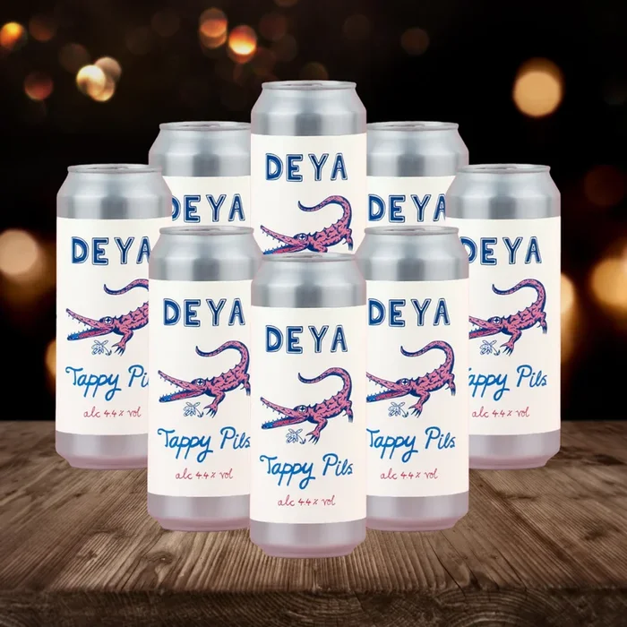 Deya British Tappy Pils Lager 500ml Can – 4.4% ABV (8 Pack)