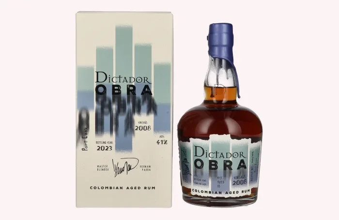 Dictador OBRA VINTAGE 15 Years Old PORT CASK Rum 2008 41% Vol. 0,7l in Geschenkbox