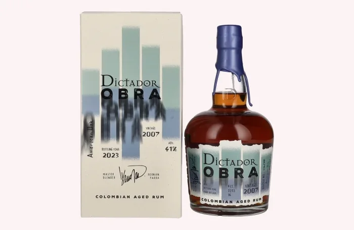 Dictador OBRA VINTAGE 16 Years Old AMERICAN OAK CASK Rum 2007 41% Vol. 0,7l in Geschenkbox