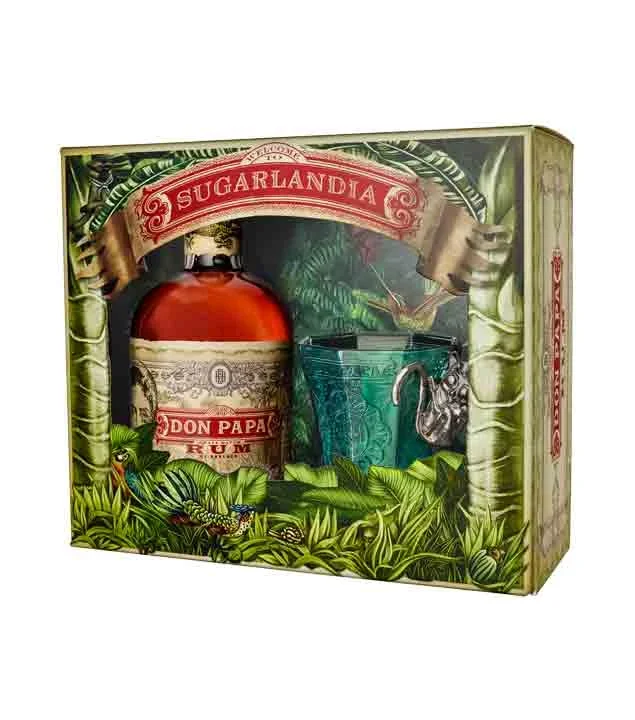 Don Papa Rum – alte Rezeptur – Geschenkset mit Glas
