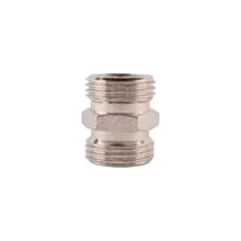 Doppelnippel 5/8″ LW 7 mm mit Sechskant Edelstahl