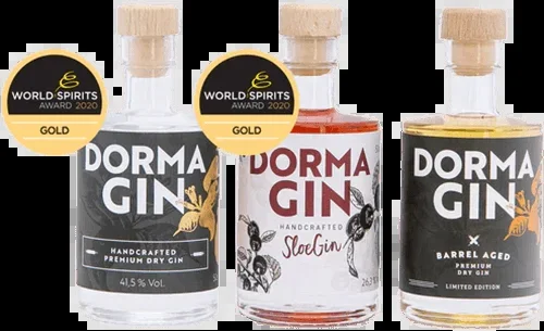 DormaGIN Miniature Set (1x London Dry Gin + 1x Sloe Gin + 1x Barrel Aged)