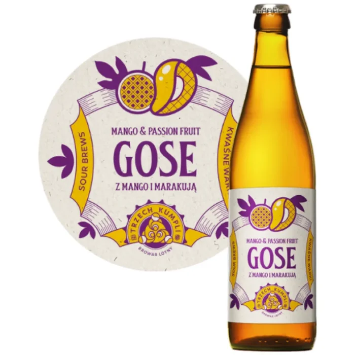 Drei GOSE Buddies mit Mango und Passionsfrucht