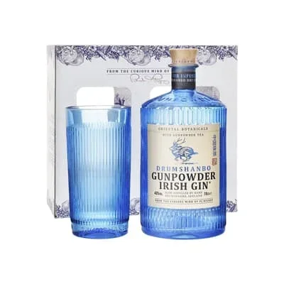 Drumshanbo Gunpowder Irish Gin 70cl Geschenkpackung mit Glas