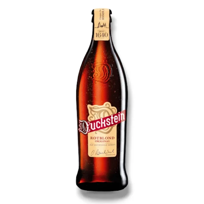 Duckstein Rotblond Original 0,5l – Auf Buchenholz gereiftes Bier mit 4,9% Vol.