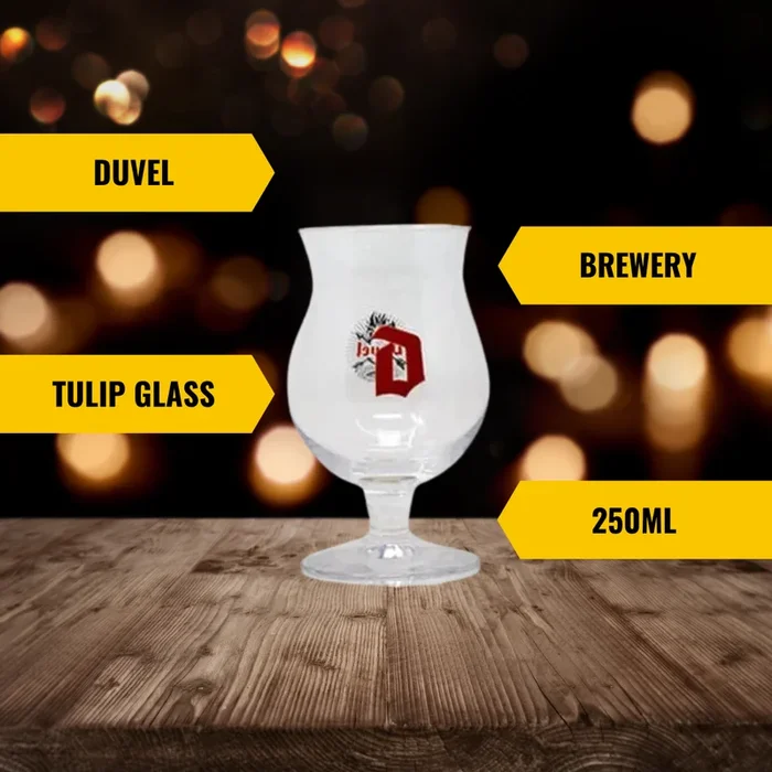 Duvel Official 250ml Branded Tulip Glass