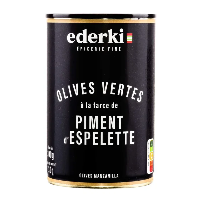 Ederki | grüne Oliven mit Piment d’Espelette
