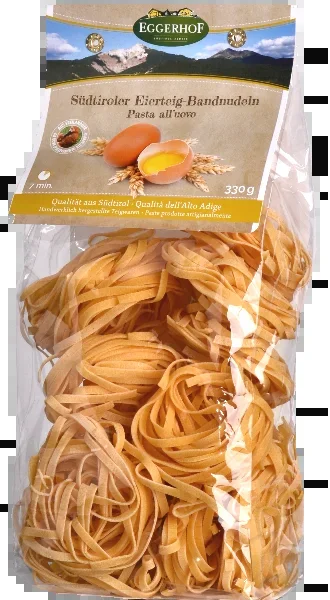 Eggerhof Südtiroler Eierteig Bandnudeln Fettuccine 330g