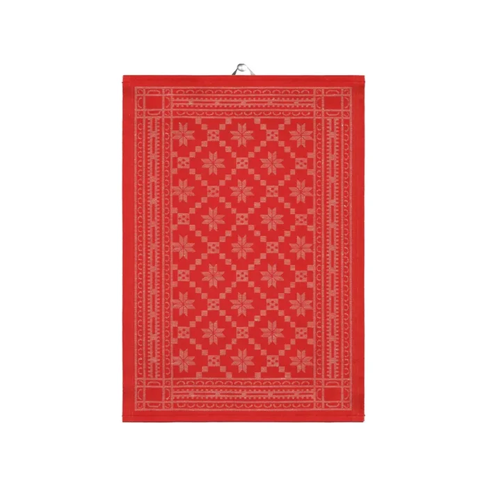 Ekelund | Attebladrose Geschirrtuch rot | 50x70cm