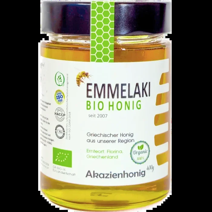 Emmelaki – Echter Akazienhonig aus Griechenland, BIO – 400g