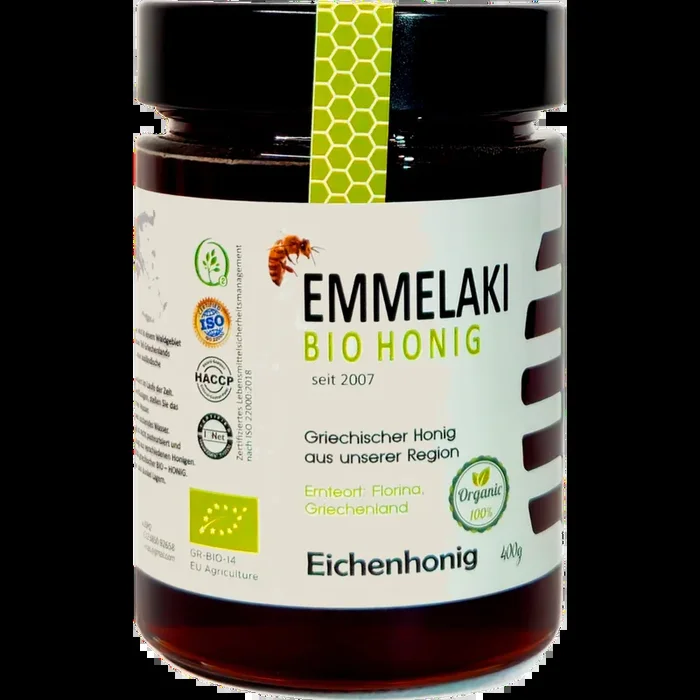 Emmelaki – Griechischer Eichenhonig, BIO – 400g