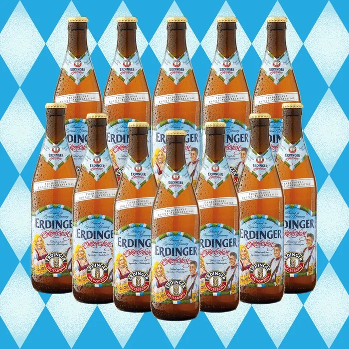 Erdinger Oktoberfest Wheat Beer 500ml Bottles – 5.7% ABV (Multipack)
