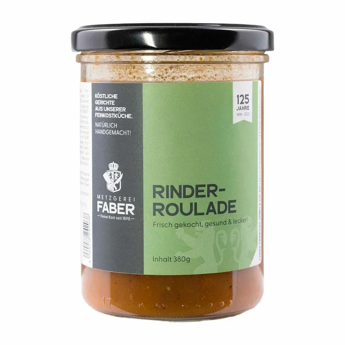 Faber Feinkost | Rinderroulade in Bratenjus