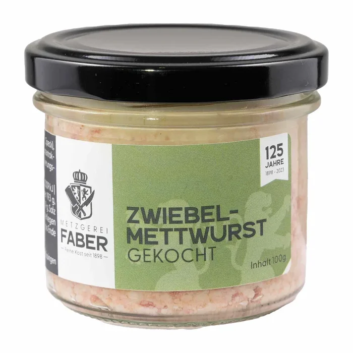 Faber Feinkost | Zwiebelmettwurst | 100g